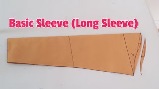 How to draft basic sleeve long sleeve [upl. by Harrington]