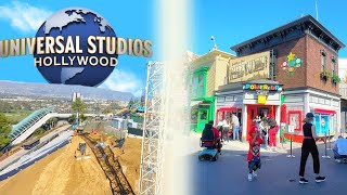 Current State of Universal Studios Hollywood  New Coaster Progress and Wizarding World Updates [upl. by Ahswat199]