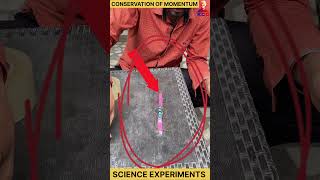 law of conservation of momentum  physics experiments experiment physics [upl. by Roxana]