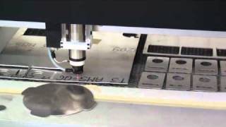 KERN Cutting Aluminum with 400 watt co2 Laser [upl. by Jovia98]