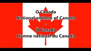 National anthem of Canada  Hymne national du Canada ENFR lyrics [upl. by Jim898]