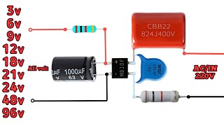 Led Drive Circuit Banaye All Volt 3v 6v 9v 12v 18v 21v 24v 36v 48v  Auto Volt Covert [upl. by Anica]