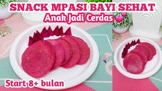 RESEP SNACK MPASI TINGGI KALORI ANTI GTM  SNACK MPASI BAYI  MPASI DARI TELUR  PANCAKE BUAH NAGA [upl. by Aneres]