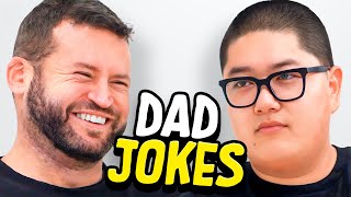 Dad Jokes  Dont laugh Challenge  Alan vs Andrew  Raise Your Spirits [upl. by Elvis]