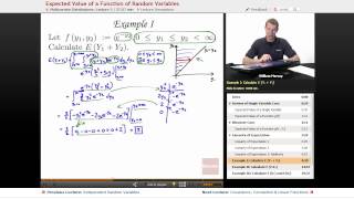 quotExpected Value of a Function of Random Variablesquot  Probability with Educatorcom [upl. by Pegma]