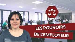 Le contrat de travail  les pouvoirs de lemployeur  STMG Droit  digiSchool [upl. by Kcirdot]