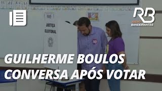 Candidato Guilherme Boulos fala após votar em São Paulo  Eleições 2024 [upl. by Cudlip]