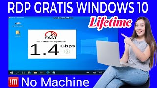 RDP GRATIS WINDOWS 10  No Machine [upl. by Ladonna68]