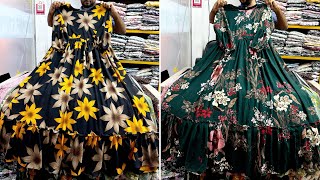 Latest design floral Anarakali hijab gownlong dress collection 2023  ফ্লোরাল আনারকলি গাউন [upl. by Dame]