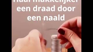 Haal draad makkelijker door een naald [upl. by Eldwun]