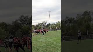 Touchdown pass to my teammate Levi touchdown laingsburg football [upl. by Aihtnis991]