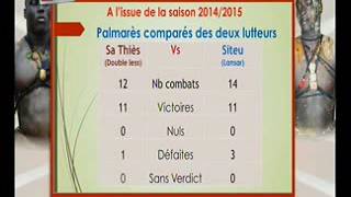 Sa Thiès vs Siteu  Palmares comparés des deux lutteurs [upl. by Tormoria997]