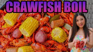 🦞How to Boil Crawfish  2 Pot Method🦞 Louisiana Cajun VS Viet Cajun  Garlic Butter Sauce Recipe [upl. by Haywood]