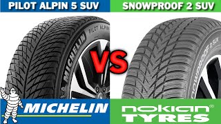 Michelin Pilot Alpin 5 SUV vs Nokian Snowproof 2 SUV 2024 REVIEW [upl. by Esor900]