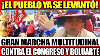 ¡EL PUEBLO SE LEVANTÓ GRAN MARCHA MULTITUDINAL CONTRA EL CONGRESO Y LA USURPADORA BOLUARTE EN LIMA [upl. by Arita]