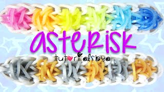 NEW Asterisk Rainbow Loom Bracelet Tutorial  How To [upl. by Wheaton937]