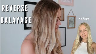 HOW TO REVERSE BALAYAGE AT HOME [upl. by Anaiq]