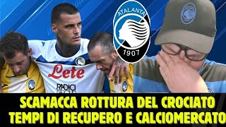 INFORTUNIO SCAMACCA ROTTURA DEL CROCIATO 😭 TEMPI DI RECUPERO E CALCIOMERCATO 🖤💙 [upl. by Sillek]