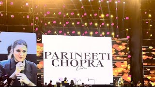 Parineeti Chopra First time live singing performance in Mumbai at Mumbai Festival 2024 at BKC [upl. by Liborio43]