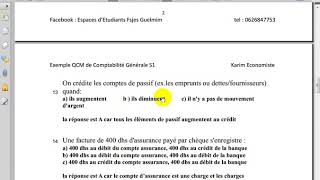 Comptabilité générale S1 quot Examen QCM 1 quot [upl. by Rowe]