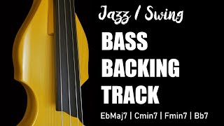 Cool Jazz Swing Backing Track For Bass in Eb  1 6 2 5 Chord Progression [upl. by Theobald261]