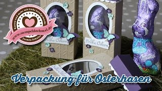 Tutorial Verpackung für einen Osterhasen mit Material von Stampin Up [upl. by Daley745]