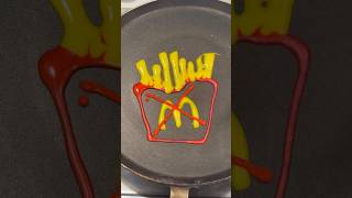 French Fries 🍟 Pancake Art [upl. by Aniteb]