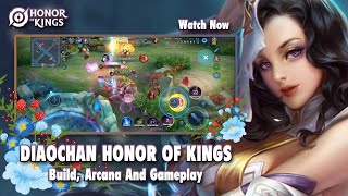 honor of kings diao chan build arcana and gameplay [upl. by Odnumyar]