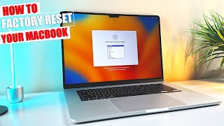 How to Erase and Factory Reset your MacBookiMac in 2024 Easy Tutorial Apple Silicon M1M2 Chip [upl. by Gerrit202]