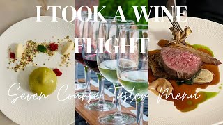 7 Course Meal  Wine Flight at Winslade Park dinner wine ​silentvlog [upl. by Annavaig730]