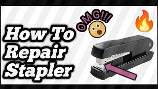 HOW TO REPAIR STAPLER  AlleyAXid [upl. by Nnagrom]