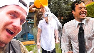 THE CHALLENGE JIMMY FALLON MADE US DO Water Wars [upl. by Arracat]