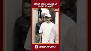 Actor Rajkummar Rao Encourages Citizens to Vote in Maharashtra Elections 2024  India Today [upl. by Nmutua]