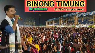 Binong Timung Live Performance  Cultural Nite Dongkamukam  32 nd ZKYF 2024 [upl. by Adai]