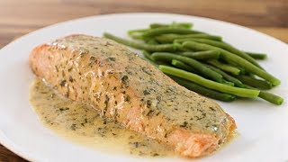 Salmon with Lemon Butter Sauce Recipe [upl. by Nye]