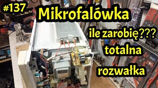 137 Mikrofalówka rozbieramy na części Ile zarobimy  odzysk recykling [upl. by Lenwood]