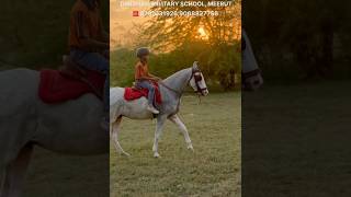 Horse Riding in Meerut  Sports dakshammilitaryschool  Meerut baccha bharti indianarmy army [upl. by Enybor976]