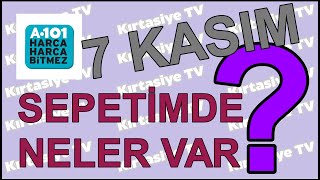 🤩 SEPETİMDE NELER VAR 7 KASIM 2024 A101 [upl. by Oba]