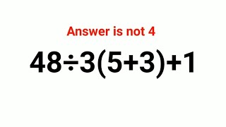 48÷3531 The answer is not 4 Many got it wrong Ukraine Math Test math percentages ukraine [upl. by Ahseiym]