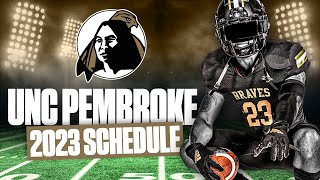 2023 UNC Pembroke Football Schedule Release [upl. by Aneram438]