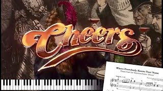 quotCheersquot theme Where Everybody Knows Your Name Gary Portnoy  Piano and voice piano sheet music [upl. by Nnylsaj]