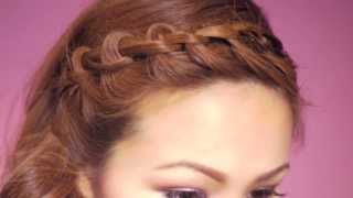 Easy Knotted Bangs Hair Tutorial [upl. by Herb74]