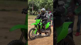 Tried KX 112 amp KLX 140 of indiakawasaki They are lil beasts Location bigrockdirtpark kawasaki [upl. by Tatianna]