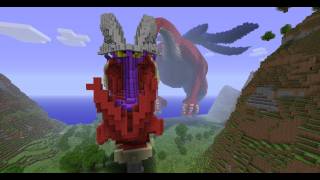 Minecraft  Dragon Valoo from Dragon Roost island  Zelda Wind Waker HD [upl. by Darlleen895]