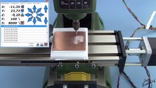 PCB milling tutorial with a Proxxon MF 70 CNC milling machine using Estlcam and PCBGCODE [upl. by Jamey]