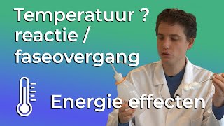 Energieeffecten Welke invloed hebben reactie of faseovergang op de temperatuur [upl. by Garris]