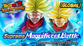 GO BROLY VS Super Saiyan Trunks Supreme Magnificent Battle DBZ Dokkan Battle 9th Anniversary [upl. by Civ]