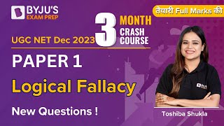 UGC NET Dec 2023  Paper 1  Logical Fallacy New Questions by Toshiba Mam [upl. by Bej]