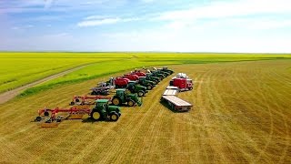 Hubka Farms LTD  2016 Hay and Grain Harvest [upl. by Yoshiko808]