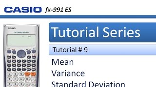 How to calculate Standard deviation Variance and Mean in Casio 991 ES Plus [upl. by Vina]